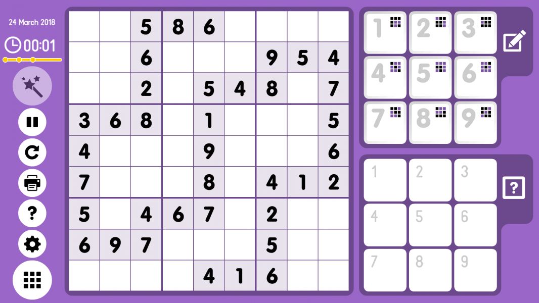 Level 2018-03-24. Online Sudoku