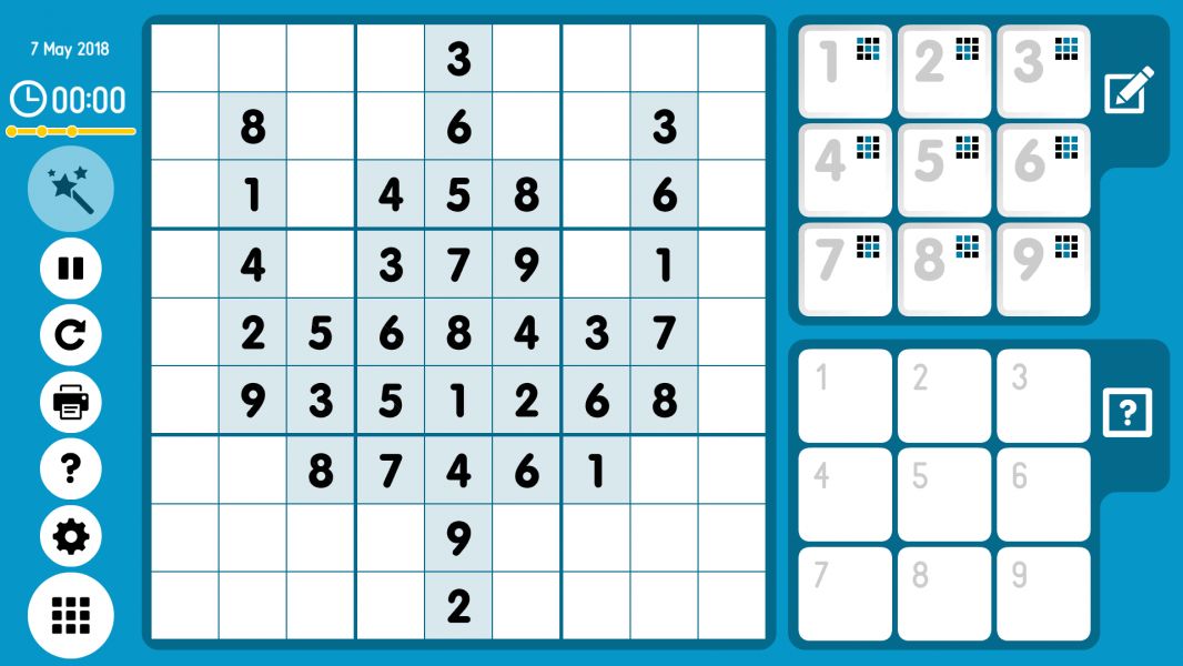 Level 2018-05-07. Online Sudoku