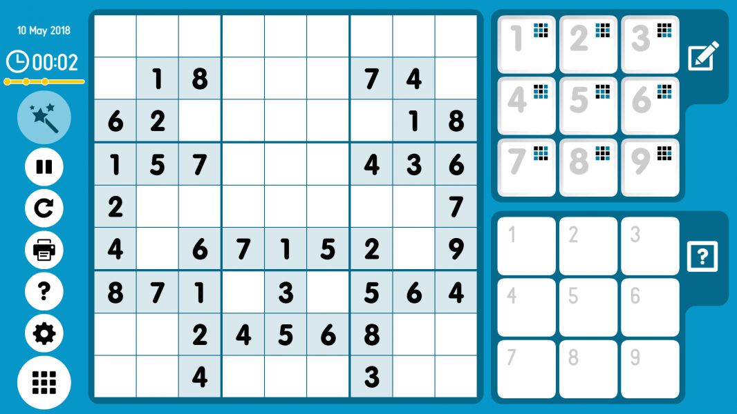 Level 2018-05-10. Online Sudoku