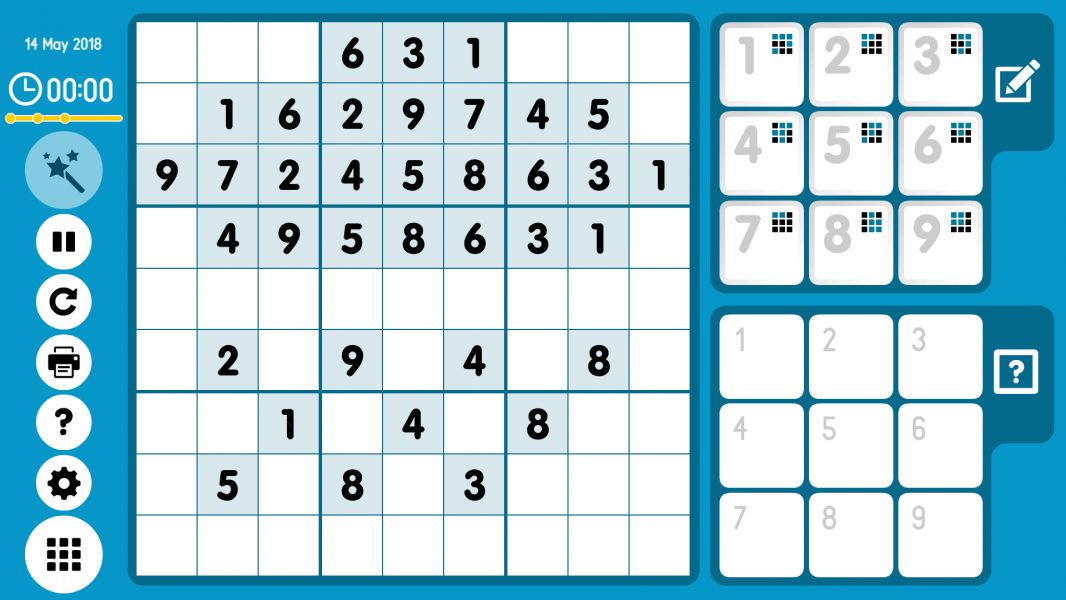 Level 2018-05-14. Online Sudoku