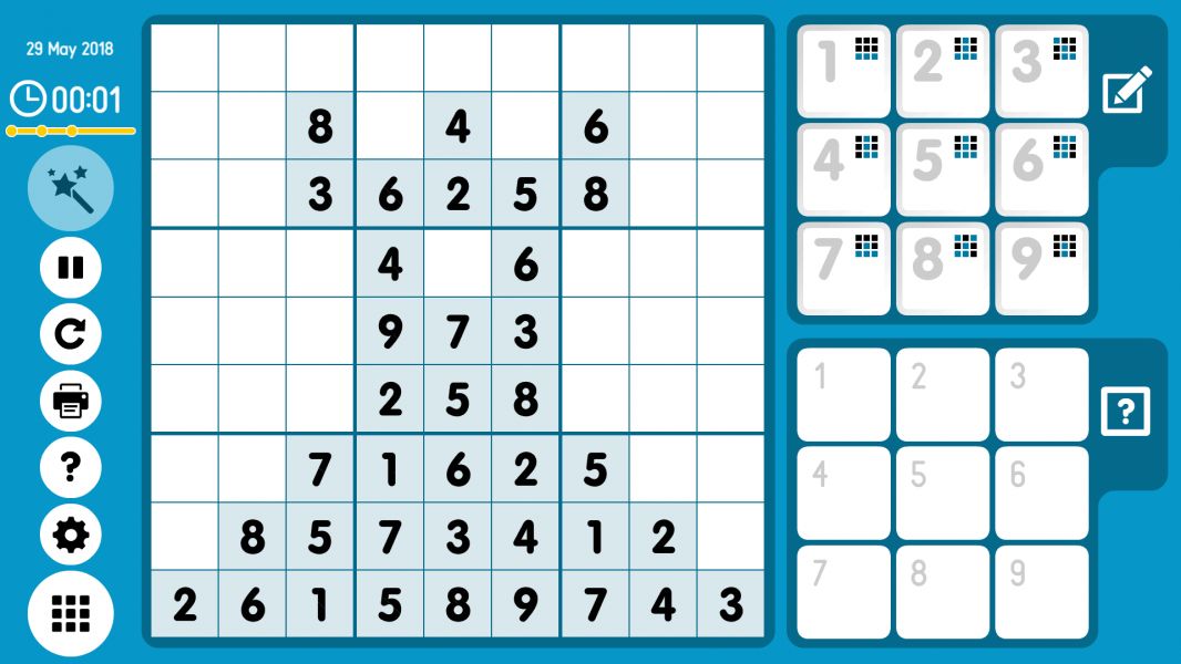 Level 2018-05-29. Online Sudoku