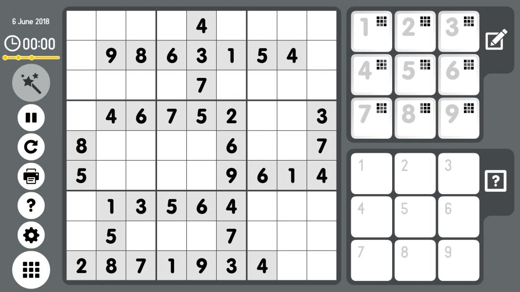 Level 2018-06-06. Online Sudoku