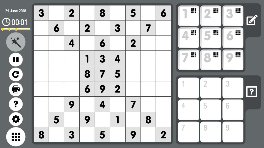 Level 2018-06-24. Online Sudoku