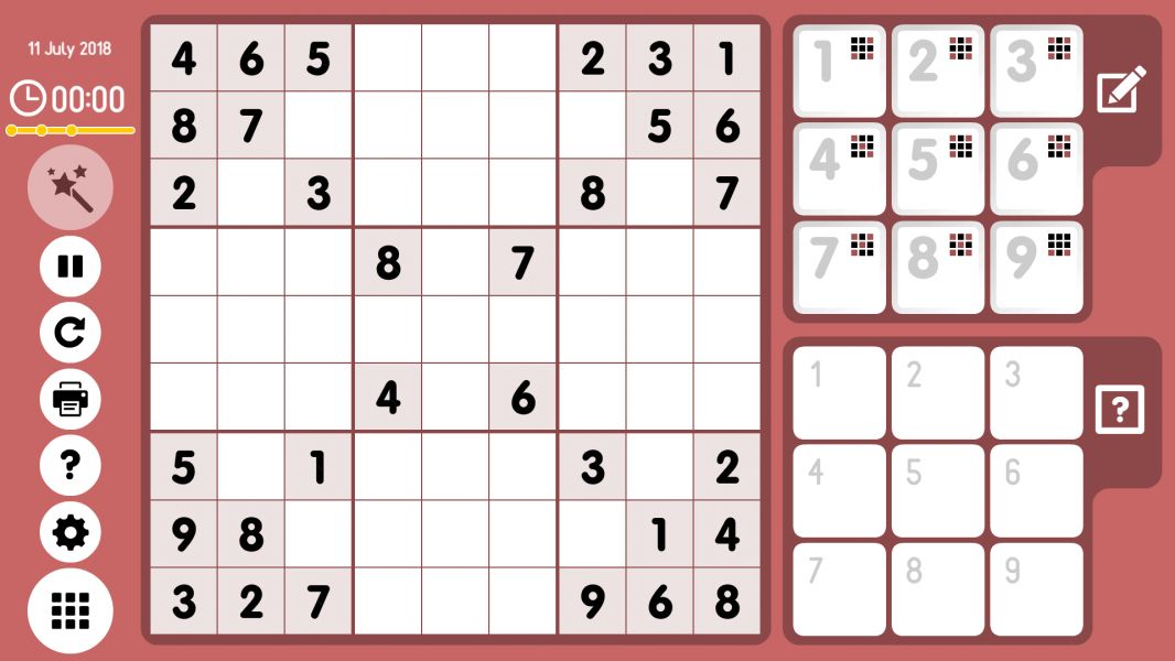 Level 2018-07-11. Online Sudoku