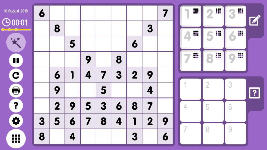 Level 2018-08-10. Online Sudoku