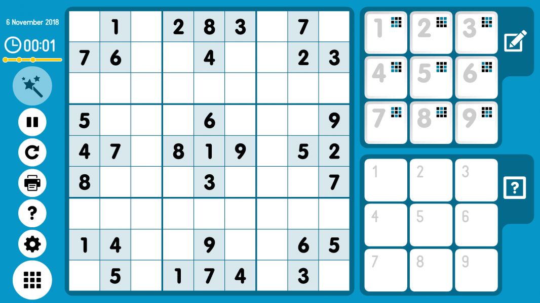 Level 2018-11-06. Online Sudoku