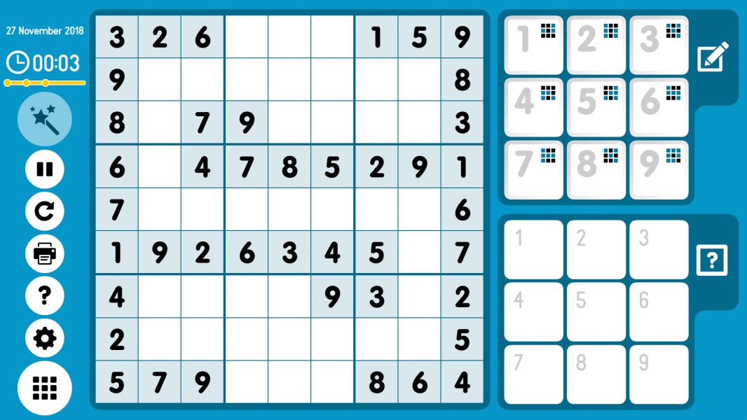 Level 2018-11-27. Online Sudoku