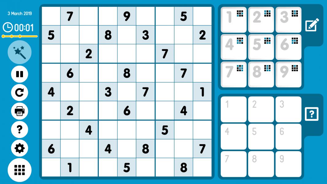 Level 2019-03-03. Online Sudoku