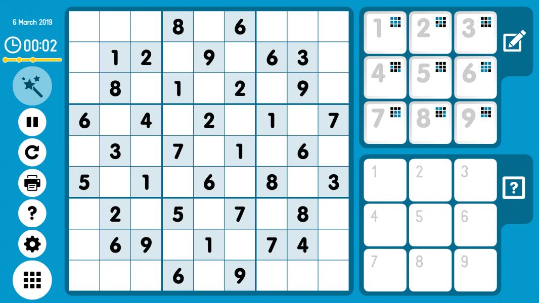 Level 2019-03-06. Online Sudoku