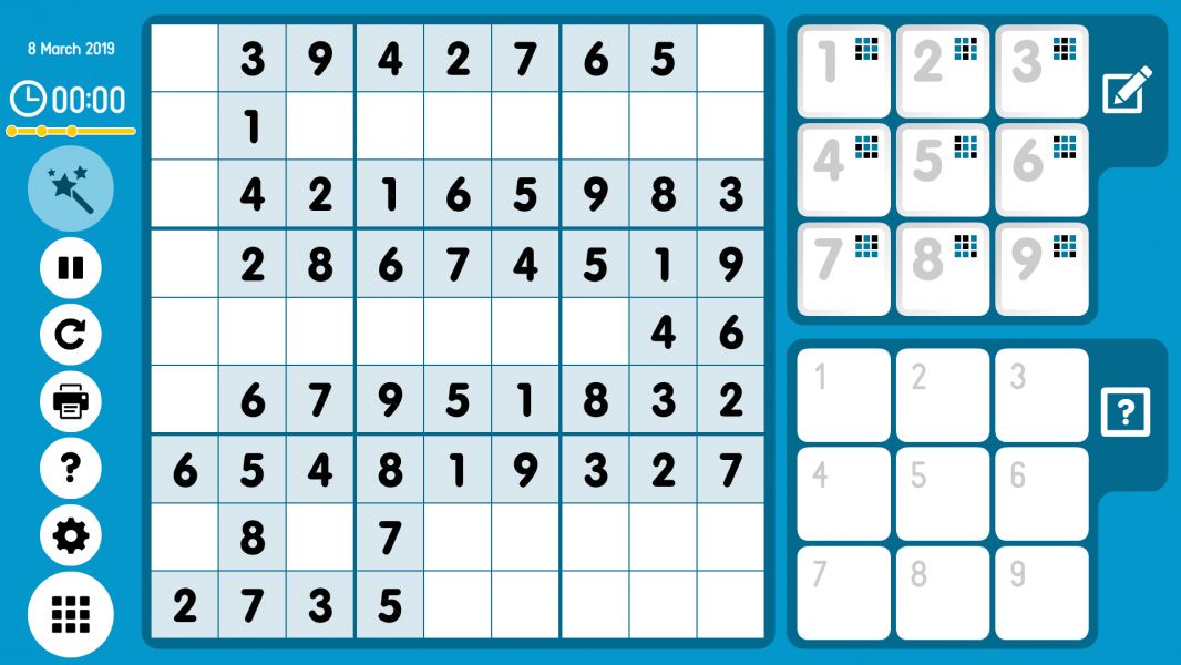 Level 2019-03-08. Online Sudoku