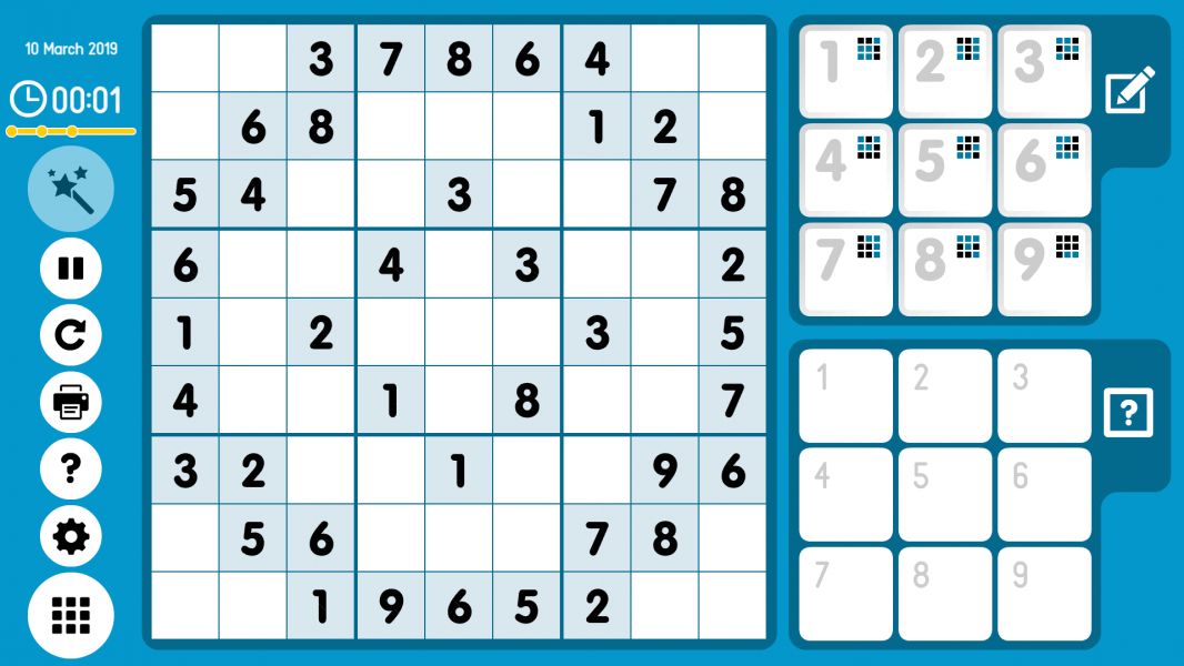 Level 2019-03-10. Online Sudoku