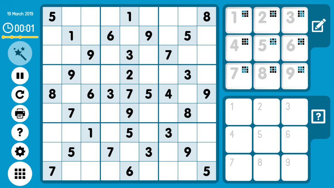 Level 2019-03-19. Online Sudoku