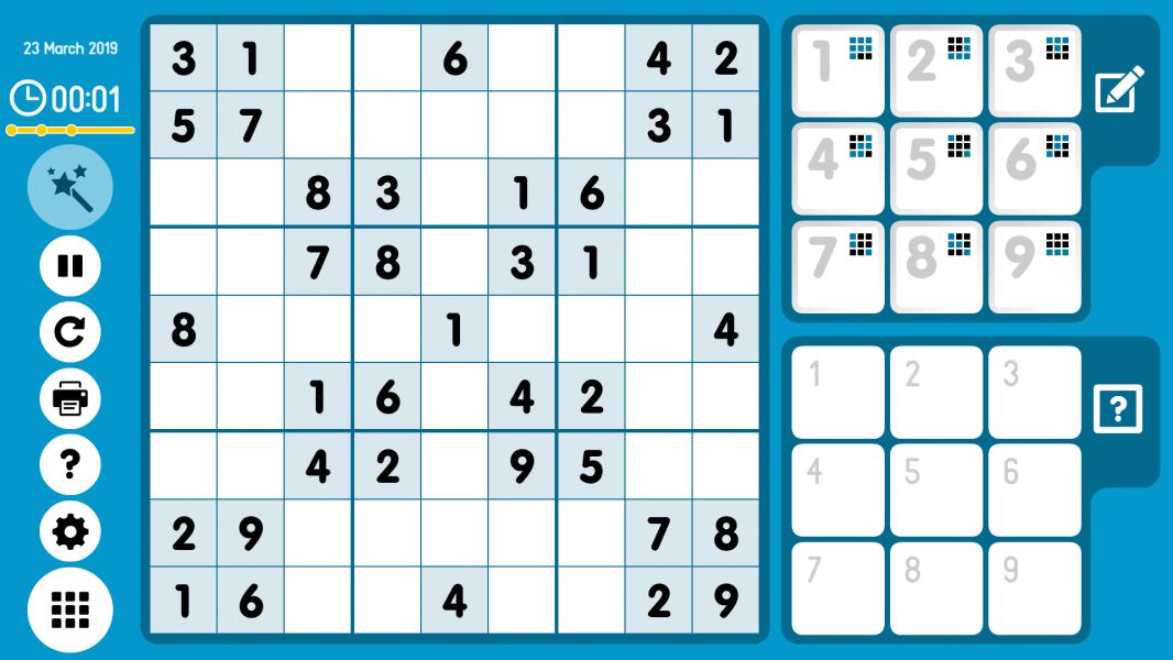 Level 2019-03-23. Online Sudoku