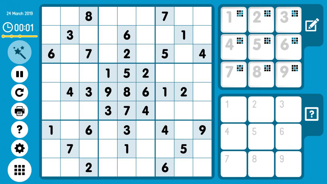 Level 2019-03-24. Online Sudoku
