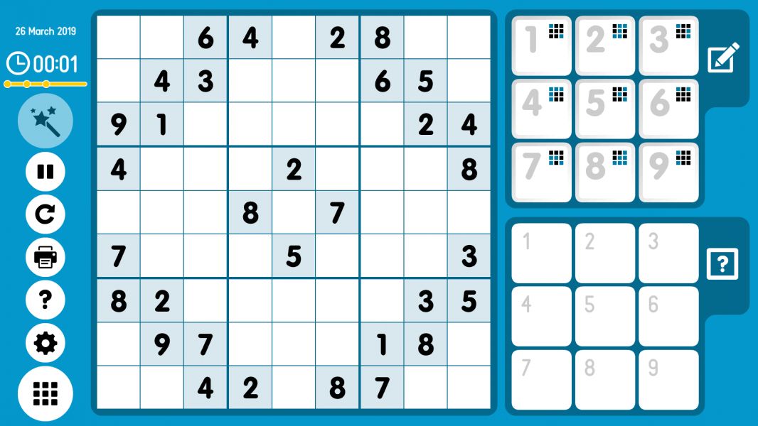 Level 2019-03-26. Online Sudoku
