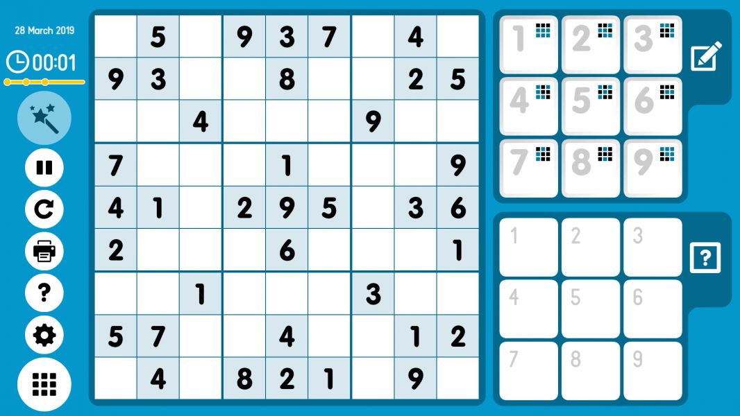 Level 2019-03-28. Online Sudoku