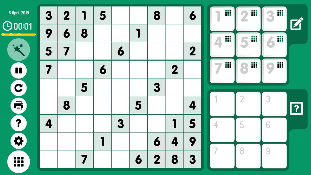 Level 2019-04-06. Online Sudoku