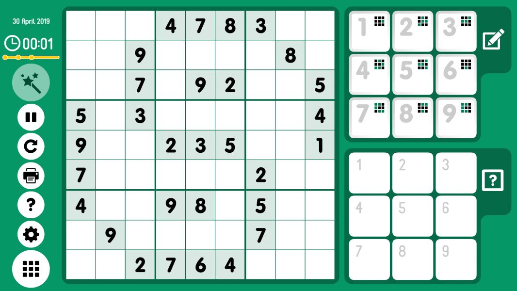 Level 2019-04-30. Online Sudoku