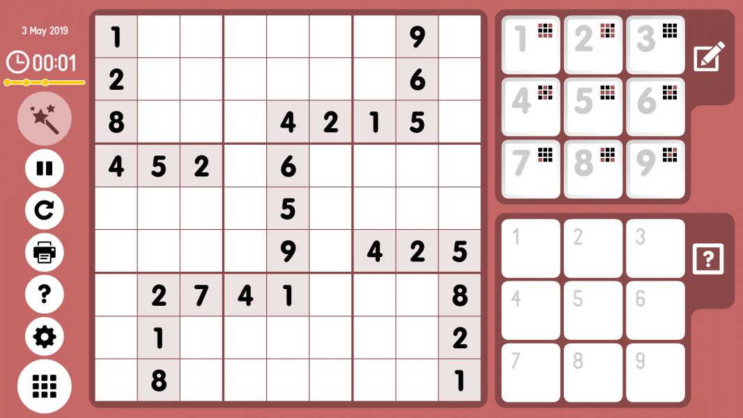Level 2019-05-03. Online Sudoku