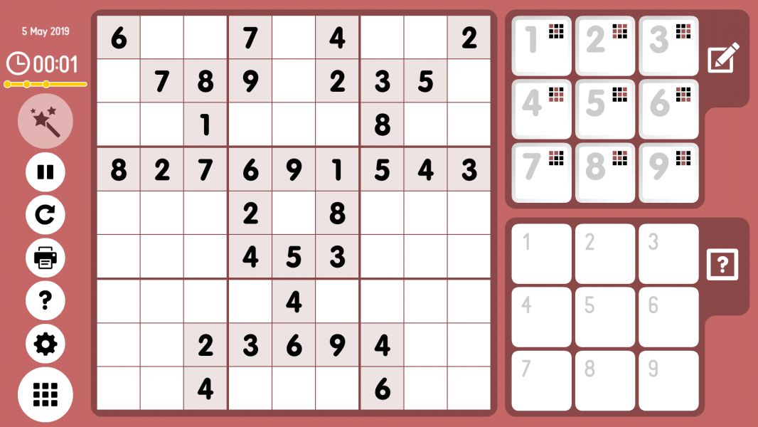 Level 2019-05-05. Online Sudoku
