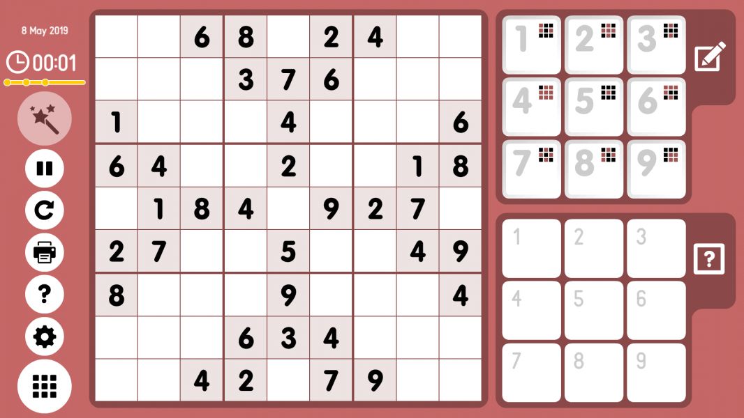 Level 2019-05-08. Online Sudoku