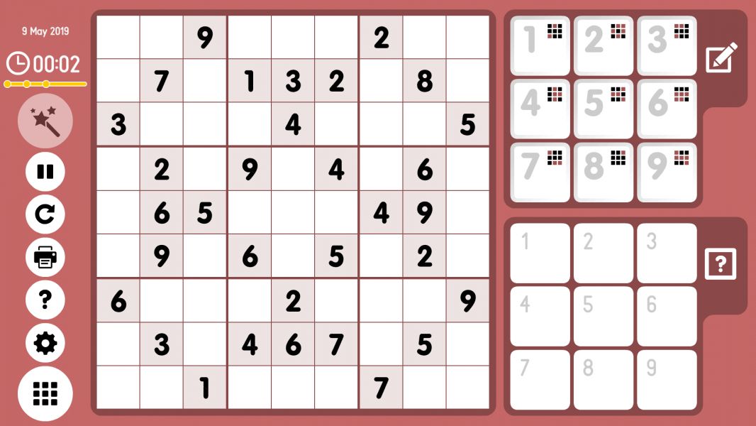 Level 2019-05-09. Online Sudoku