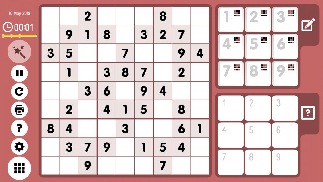 Level 2019-05-10. Online Sudoku