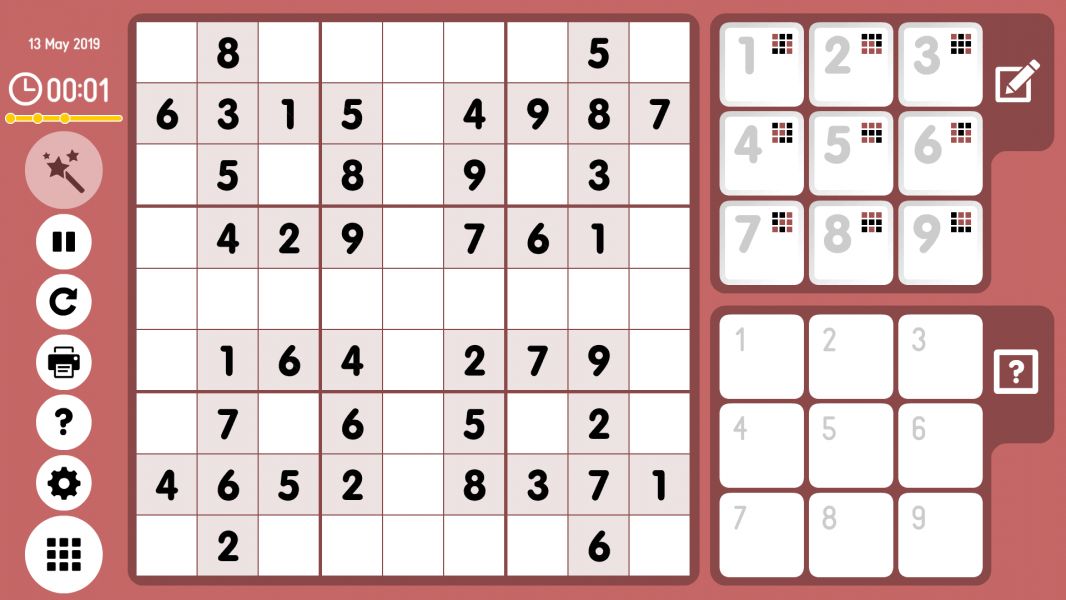 Level 2019-05-13. Online Sudoku