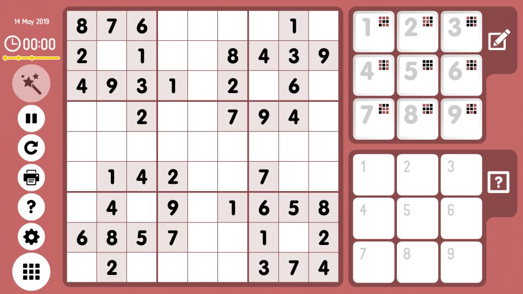 Level 2019-05-14. Online Sudoku