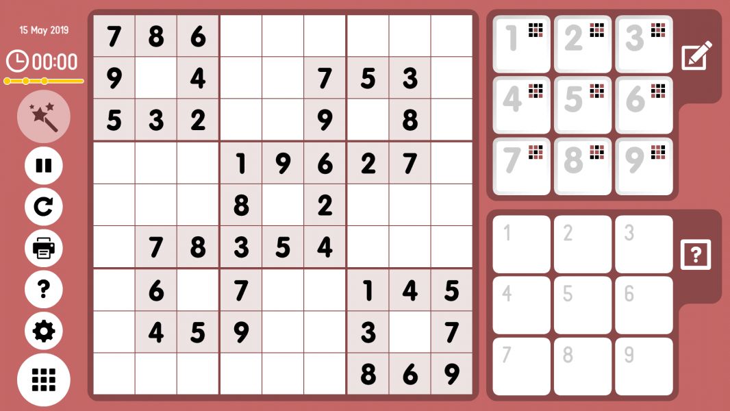 Level 2019-05-15. Online Sudoku