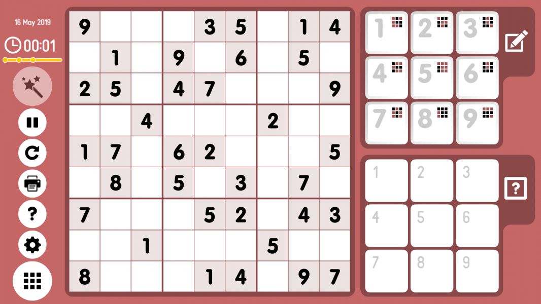 Level 2019-05-16. Online Sudoku