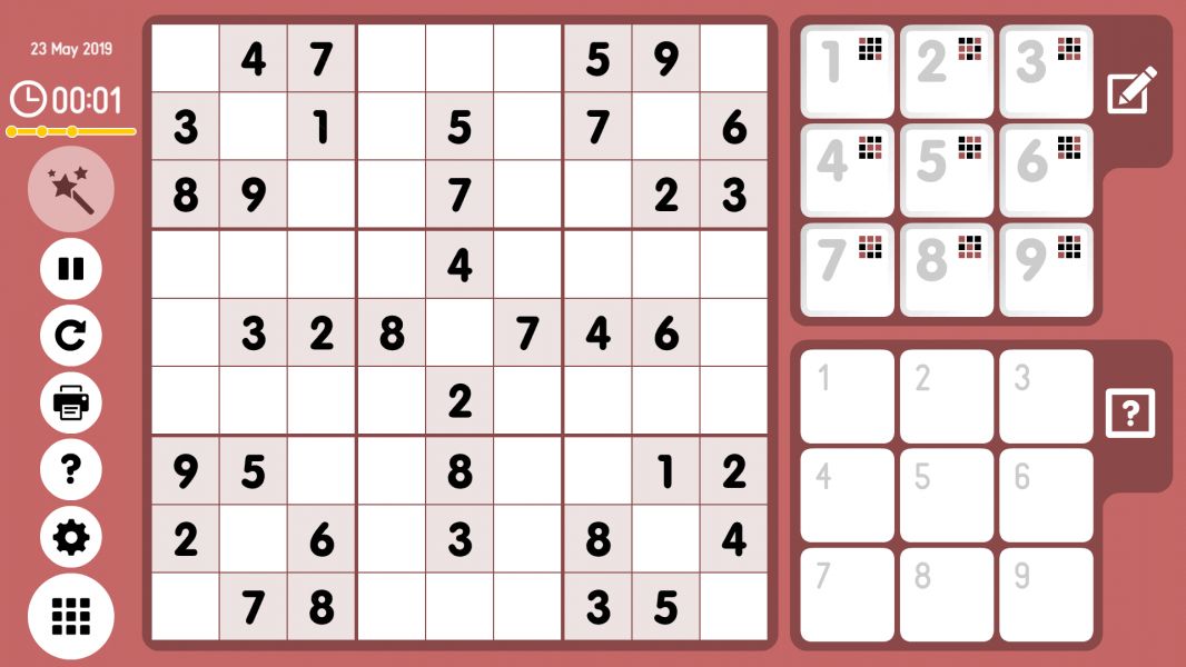 Level 2019-05-23. Online Sudoku