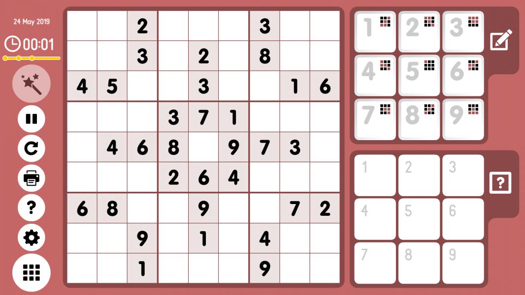 Level 2019-05-24. Online Sudoku