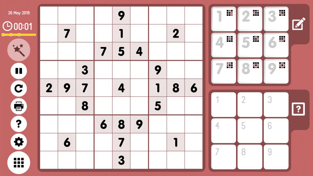 Level 2019-05-26. Online Sudoku