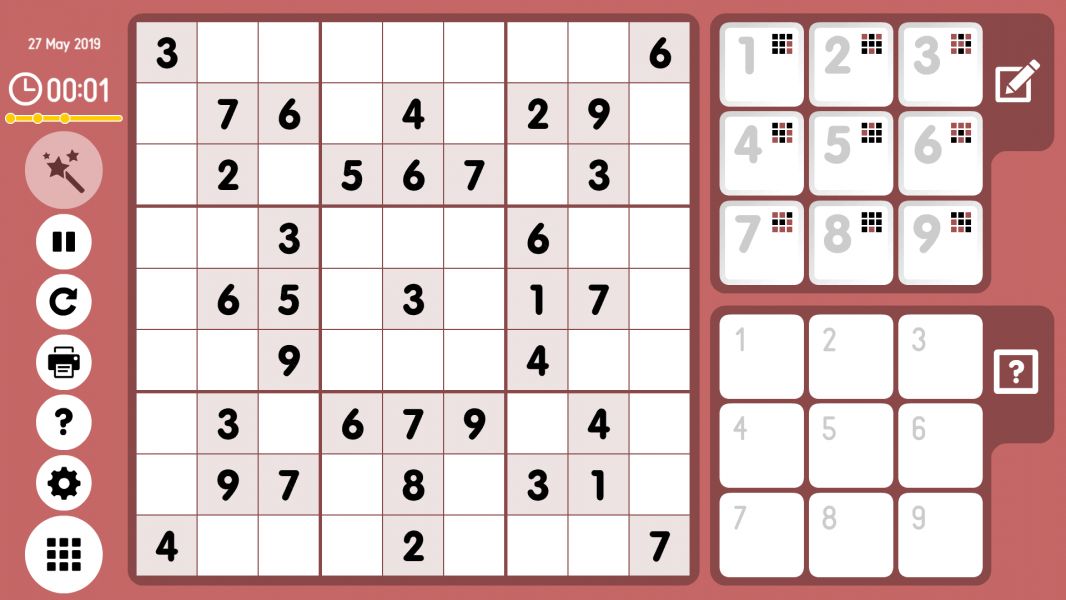 Level 2019-05-27. Online Sudoku