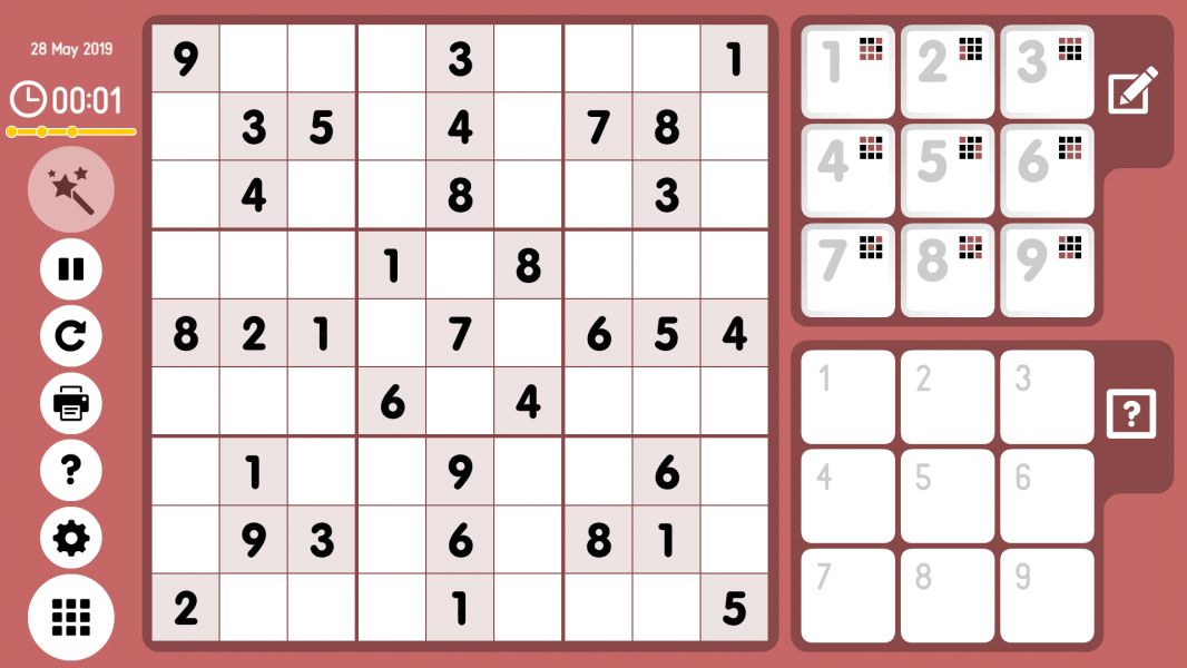 Level 2019-05-28. Online Sudoku