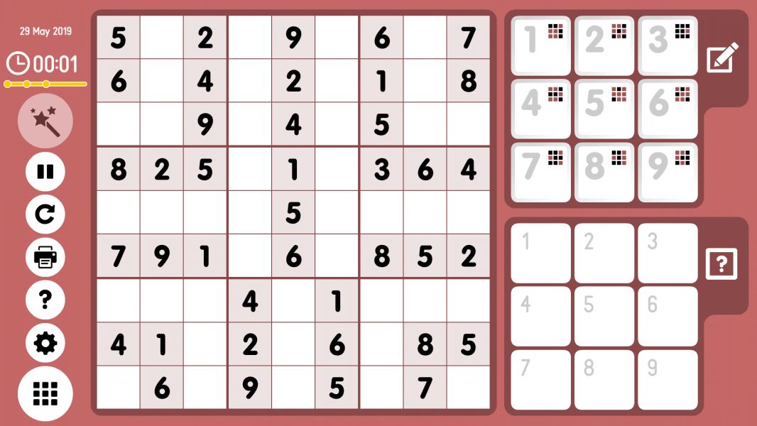 Level 2019-05-29. Online Sudoku
