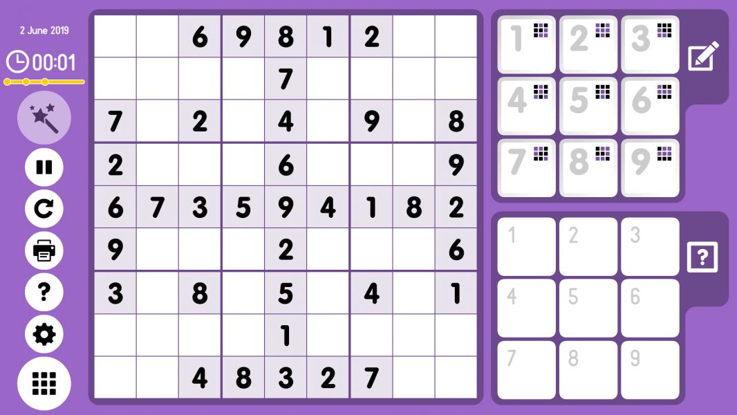 Level 2019-06-02. Online Sudoku
