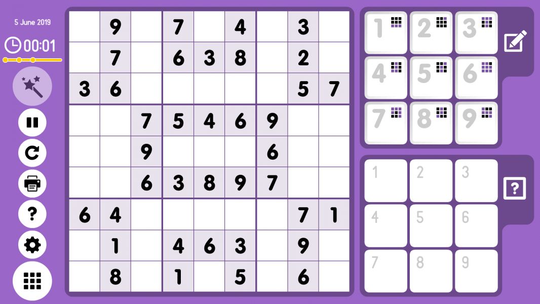 Level 2019-06-05. Online Sudoku