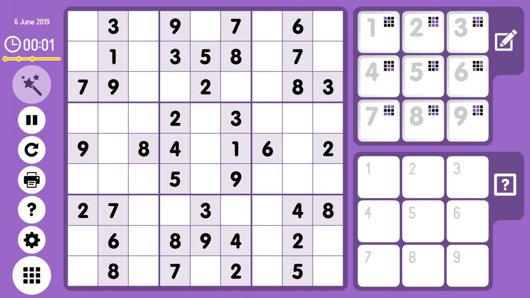 Level 2019-06-06. Online Sudoku