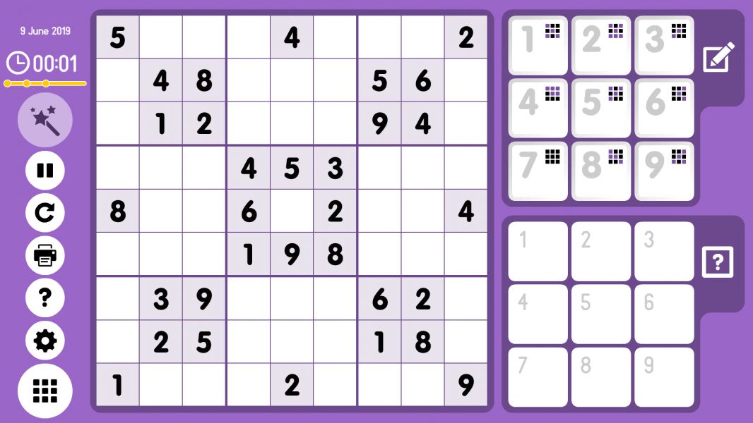 Level 2019-06-09. Online Sudoku