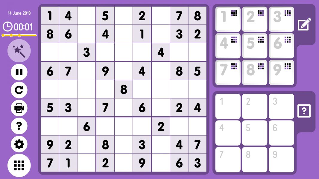 Level 2019-06-14. Online Sudoku
