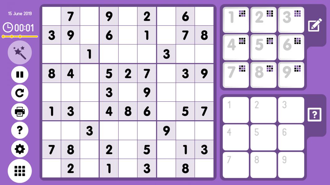 Level 2019-06-15. Online Sudoku