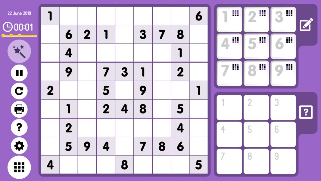 Level 2019-06-22. Online Sudoku