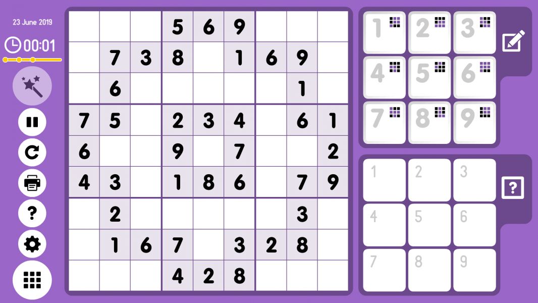 Level 2019-06-23. Online Sudoku