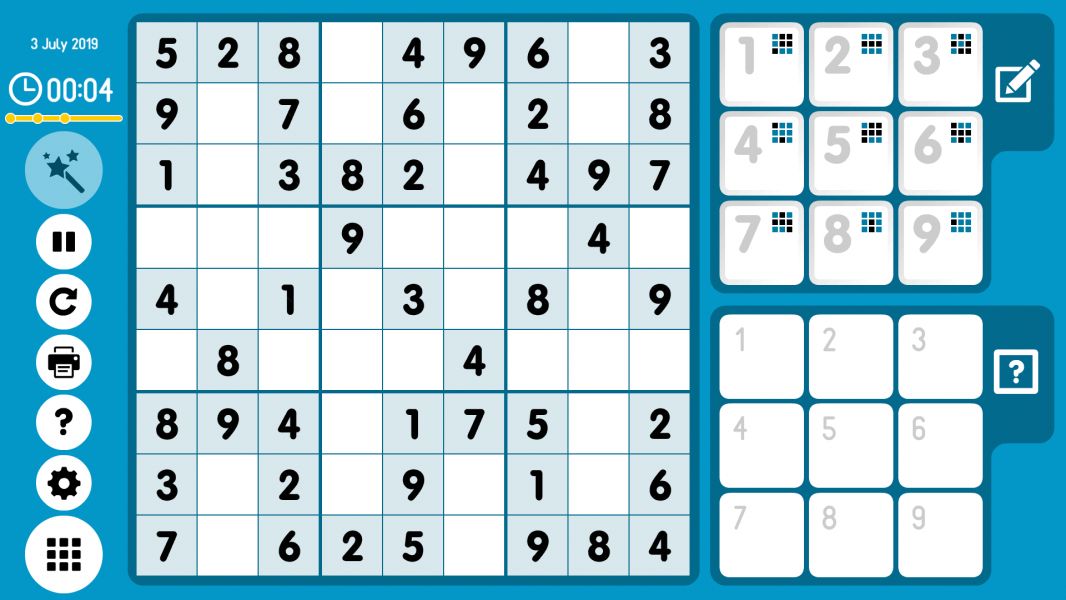 Level 2019-07-03. Online Sudoku