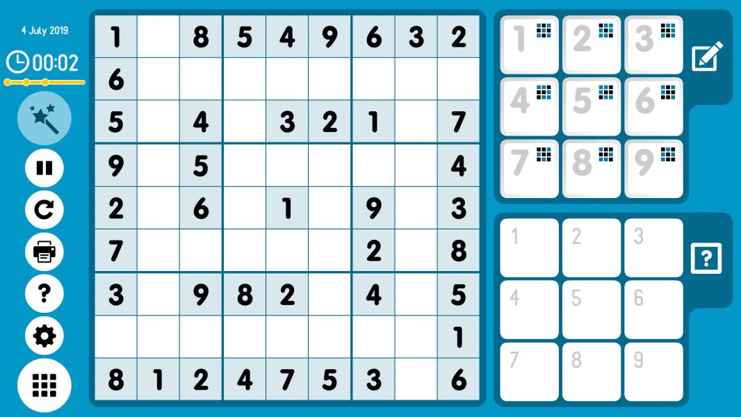 Level 2019-07-04. Online Sudoku