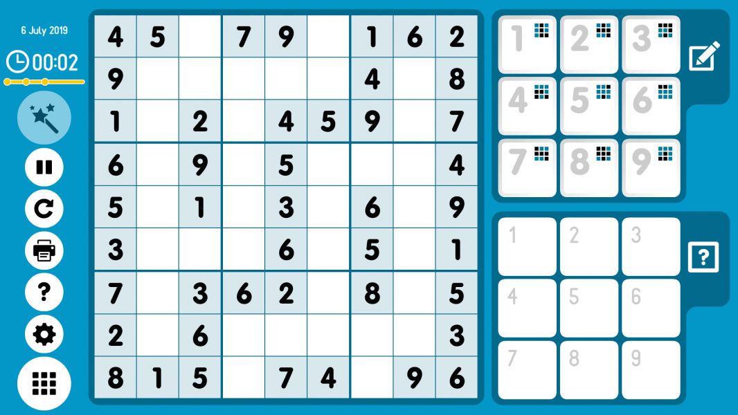 Level 2019-07-06. Online Sudoku