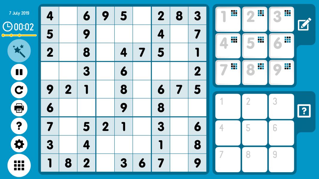 Level 2019-07-07. Online Sudoku