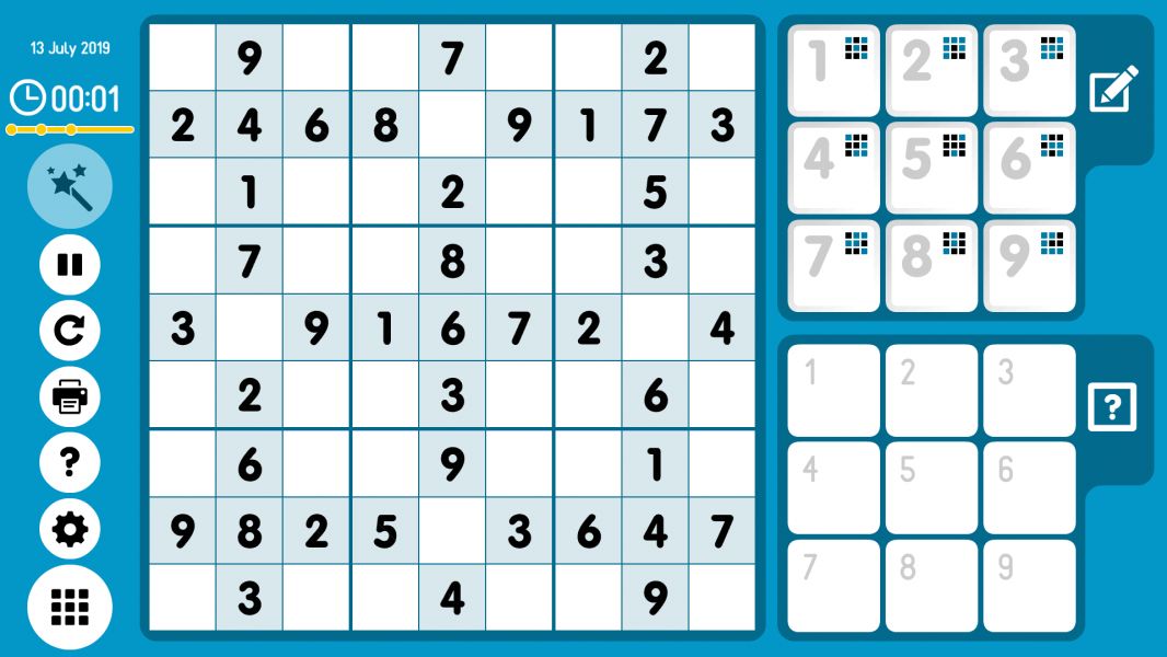 Level 2019-07-13. Online Sudoku